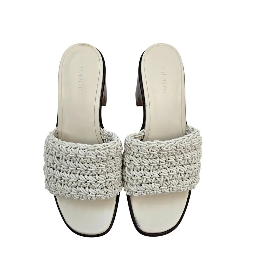 Vince. Nicki Crochet Platform High Heel Sandals Size 9.5